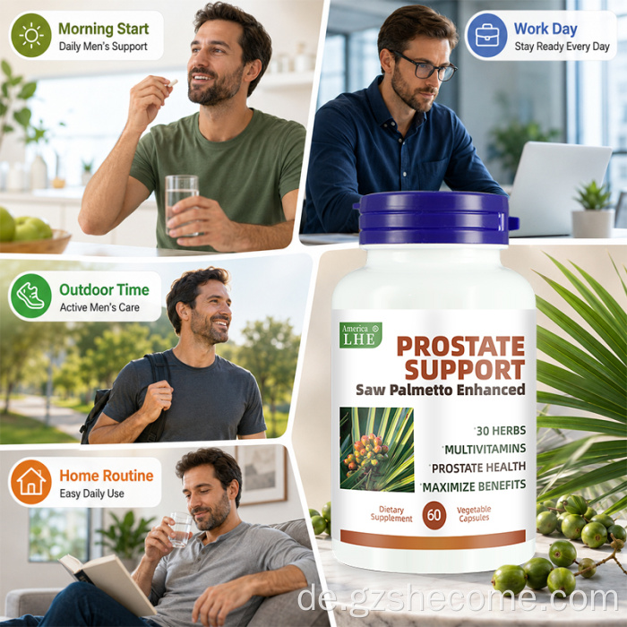 Shecome Prostata-Unterstützungskapseln unterstützen die Gesundheit der Prostata